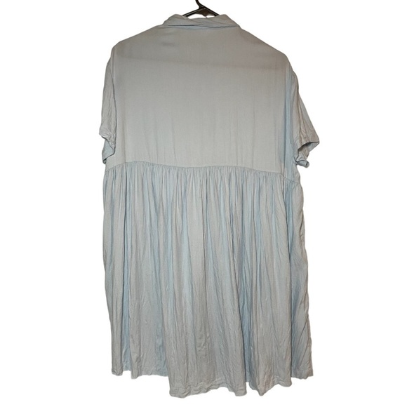 OAK + Fort Collared Button Front Dress size M - Picture 3 of 4